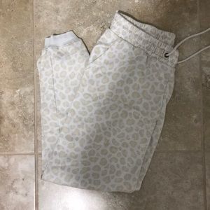 Cheetah print joggers